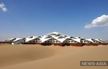 В китайской пустыне возведут отель в виде лотоса
